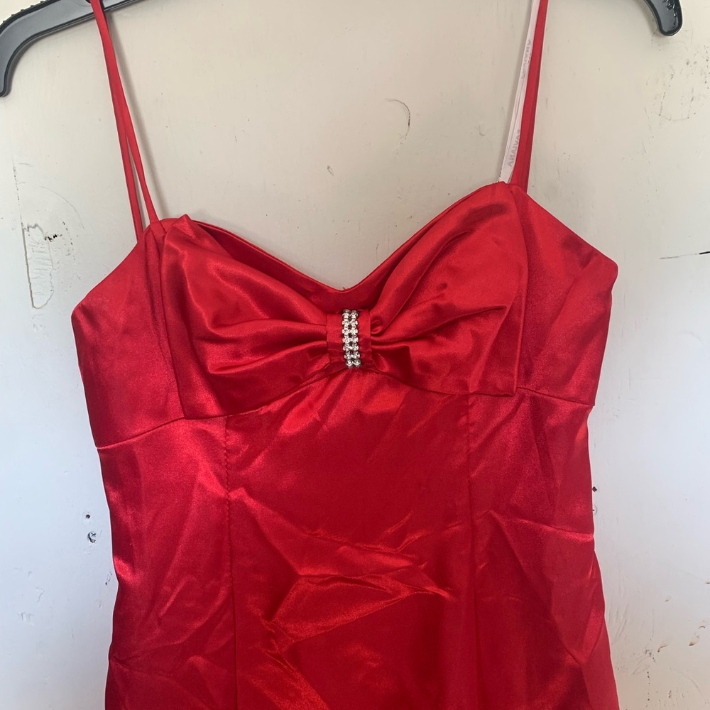 Faviana Vibrant Red Dress